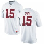 Men's Alabama Crimson Tide #15 Eddie Smith White Replica NCAA College Football Jersey 2403ZPKB8